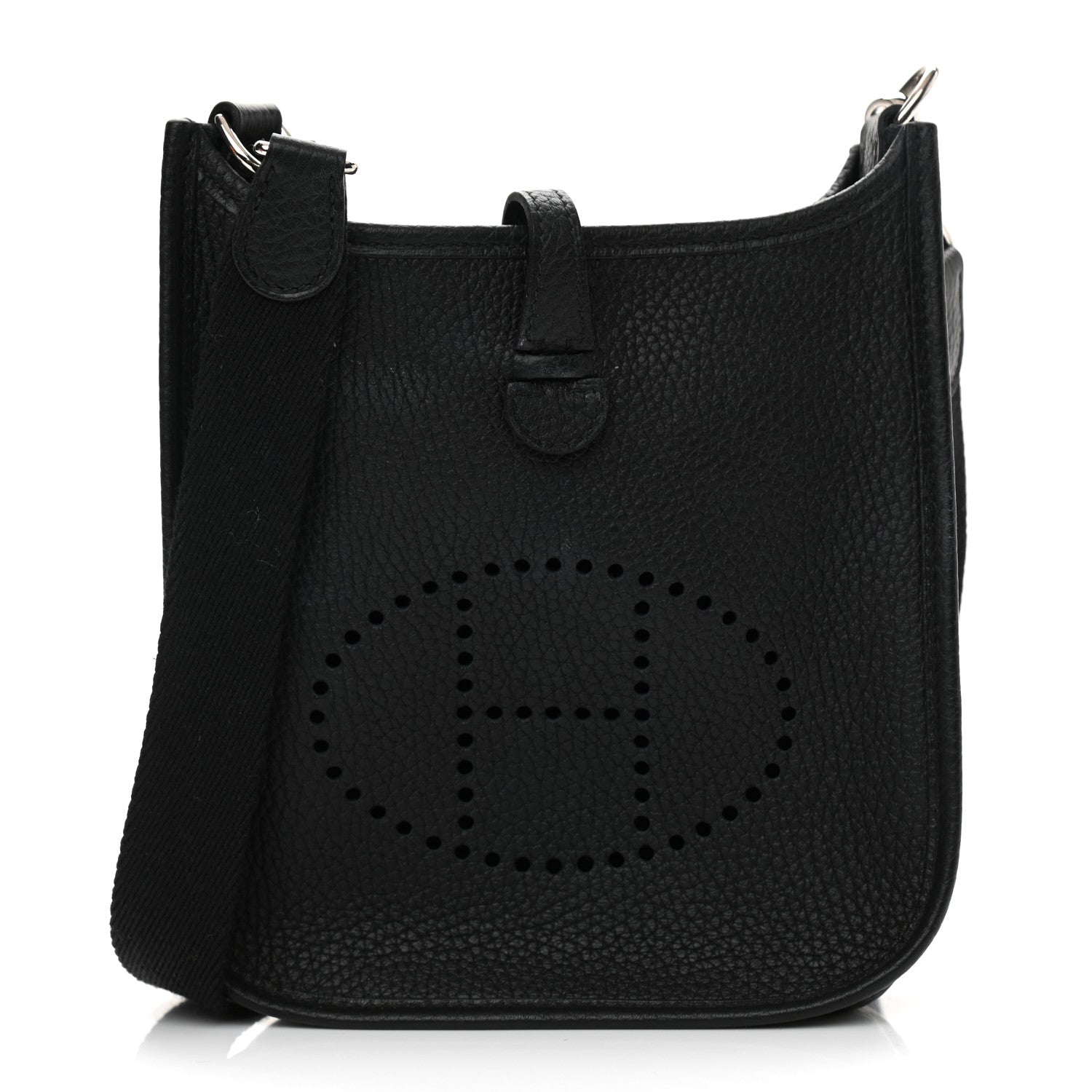 Hermes Taurillon Clemence Evelyne TPM Black 1 of 11