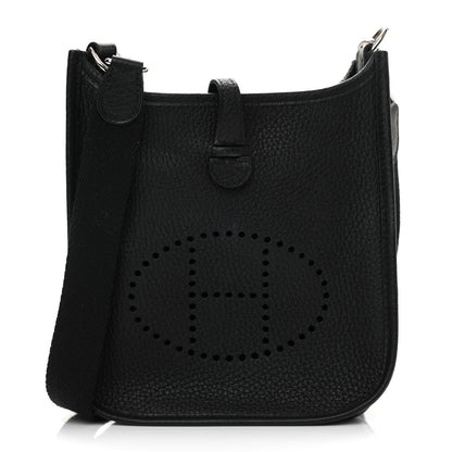 Hermes Taurillon Clemence Evelyne TPM Black 1 of 11