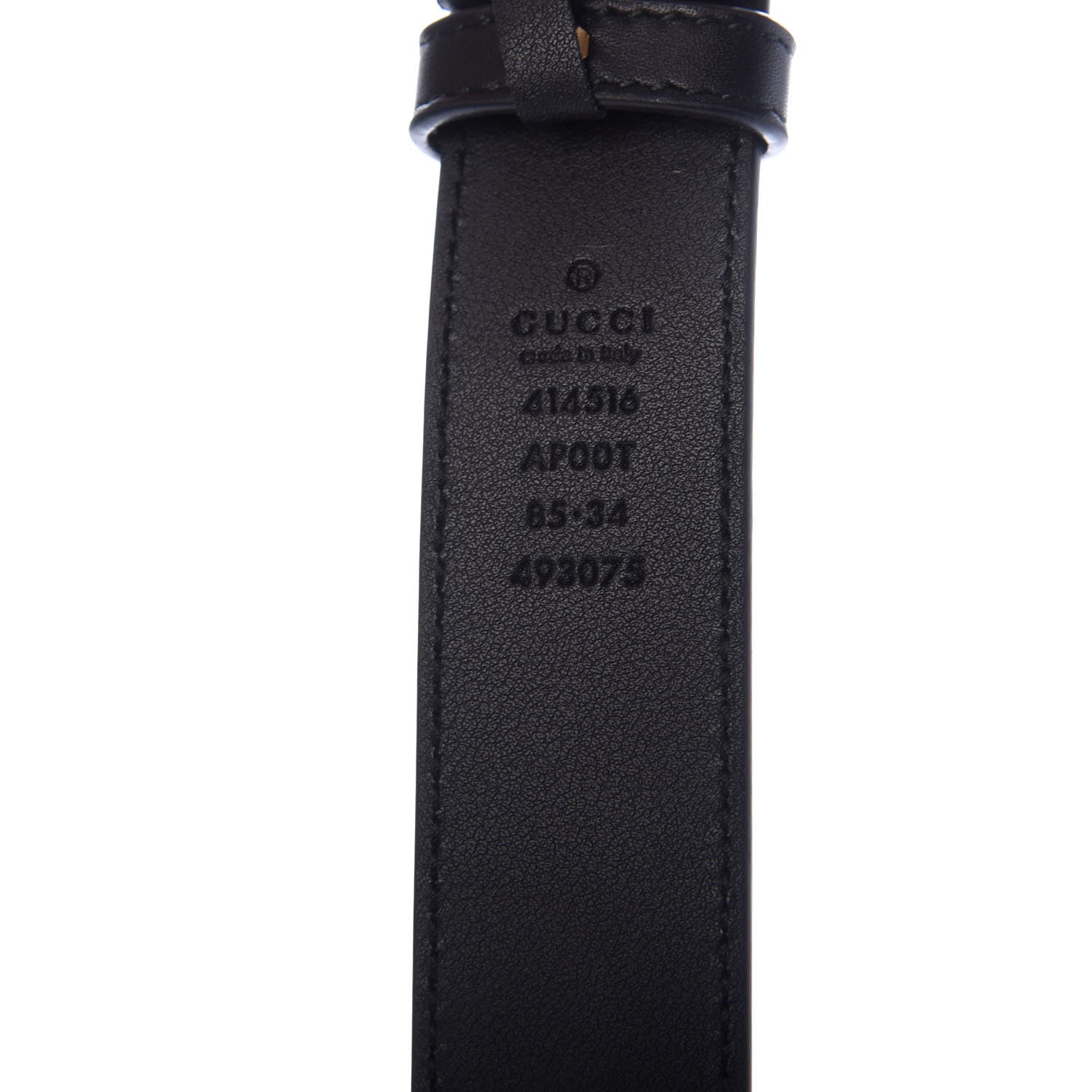 Gucci Calfskin Double G 30mm Belt 85 34 Black 3 of 4