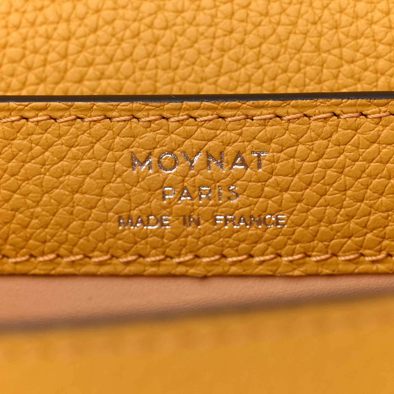 Moynat Taurillon Blush Rejane BB Saffron Yellow 6 of 11