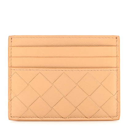 Bottega Veneta Nappa Intrecciato Card Holder Almond 1 of 12