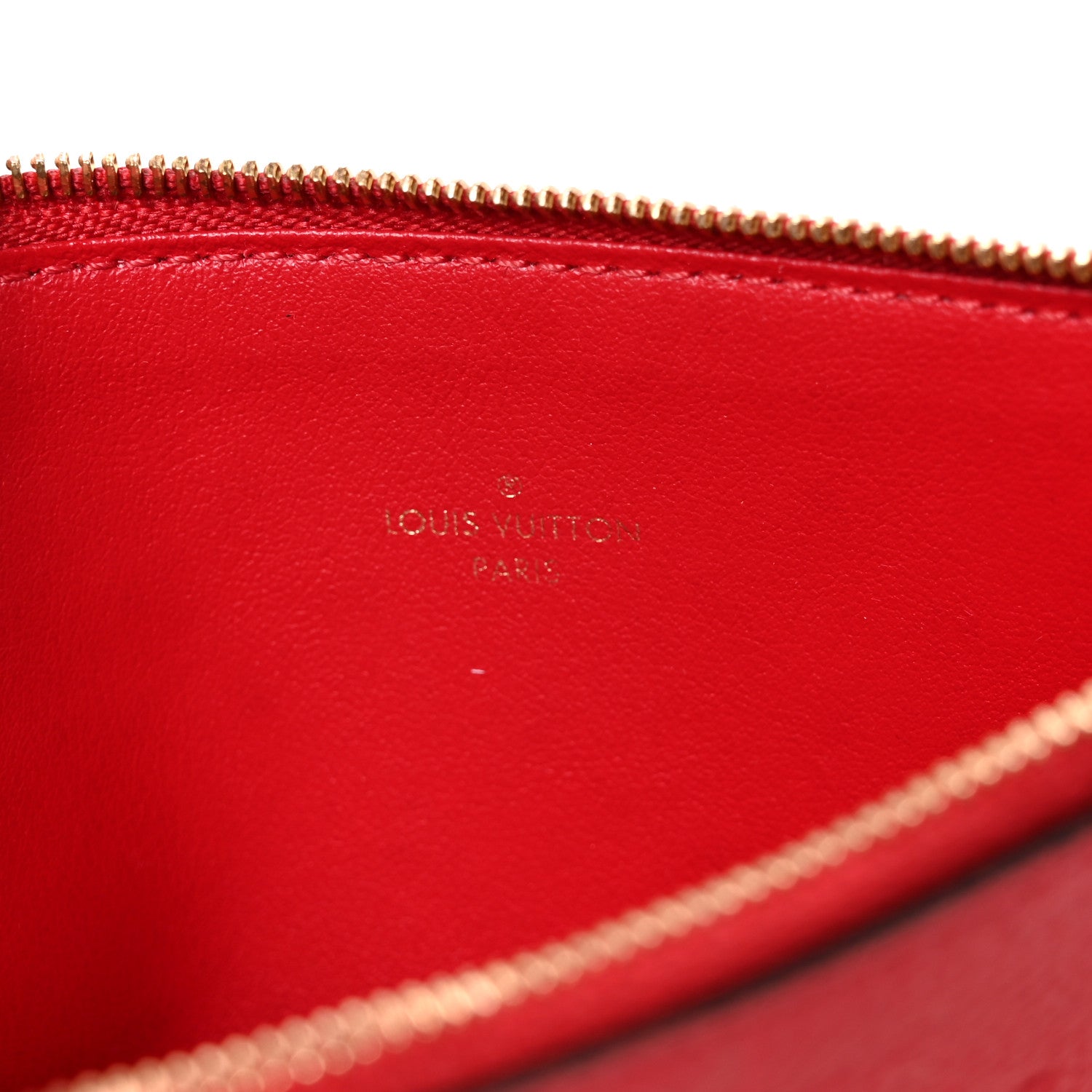 Louis Vuitton Empreinte Felicie Chain Wallet Zippered Insert Scarlet 6 of 6