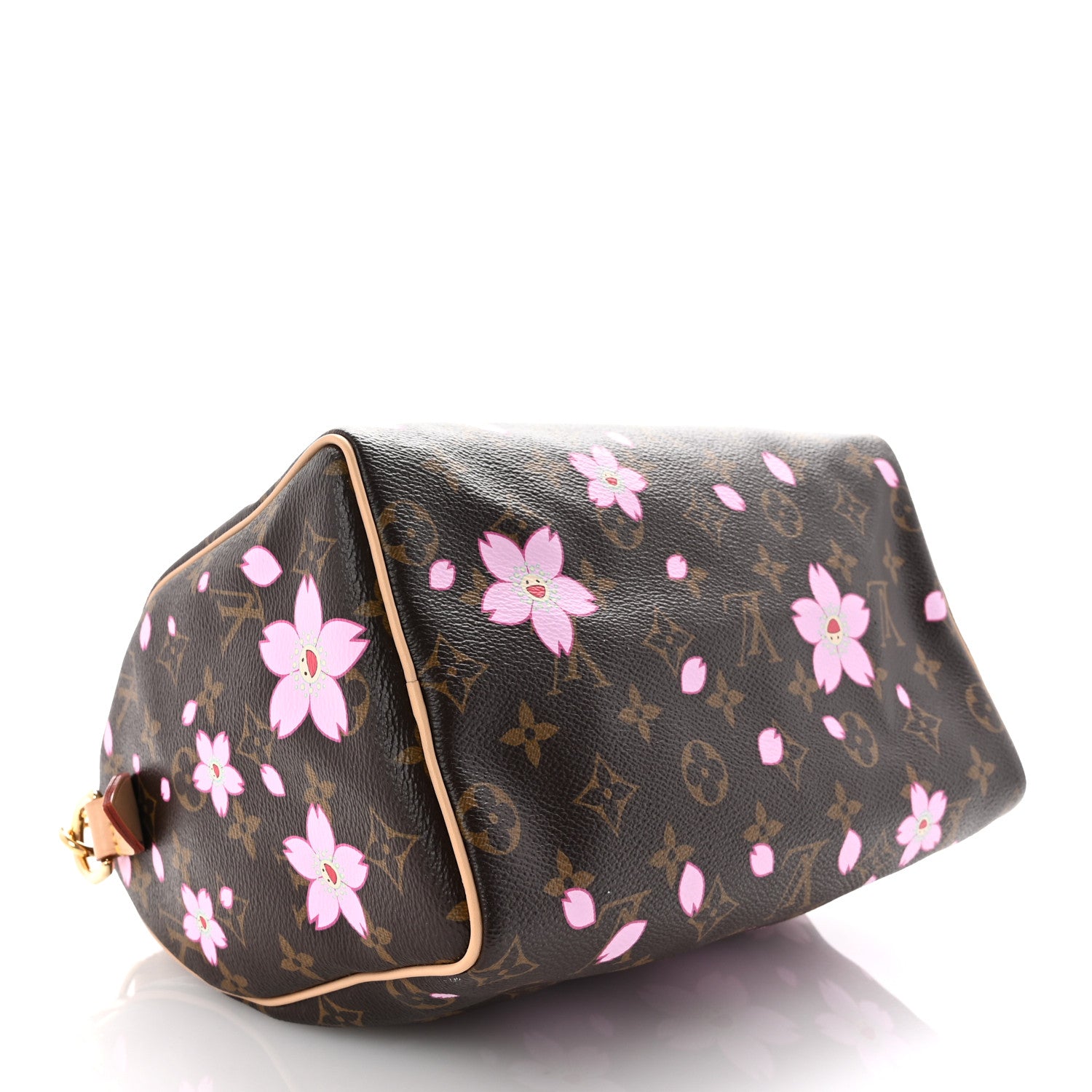 Louis Vuitton LV X TM Monogram Cherry Blossom Speedy Bandouliere 25 Sakura Brown 4 of 9