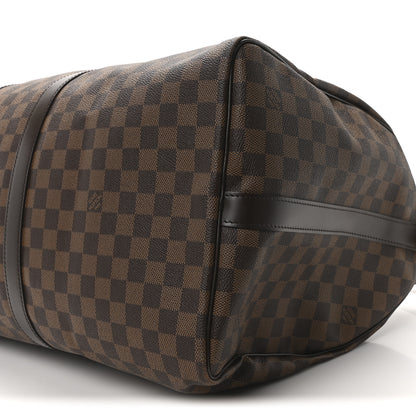 Louis Vuitton Damier Ebene Keepall Bandouliere 55 8 of 8