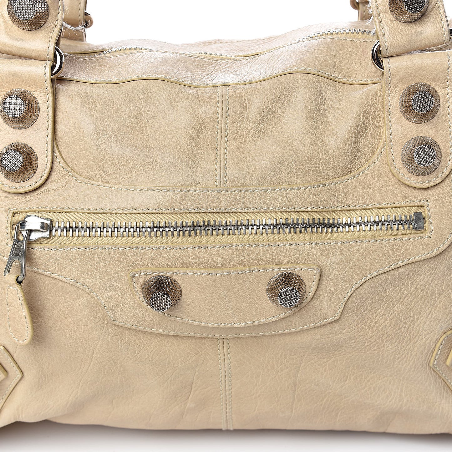 Agneau Giant 21 Silver Hardware Work Sahara