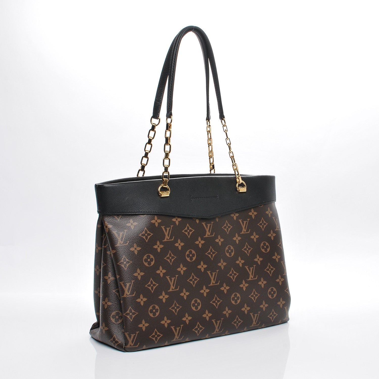 Louis Vuitton Monogram Pallas Shopper Black 3 of 8