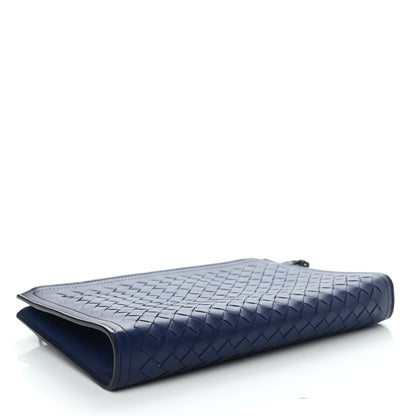 Bottega Veneta Nappa Intrecciato Wristlet Zip Wallet Atlantic 3 of 6