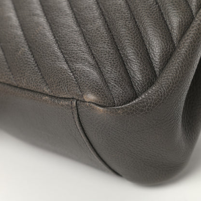 Saint Laurent Calfskin Matelasse Chevron Monogram Large College Satchel Light Coal 11 of 18