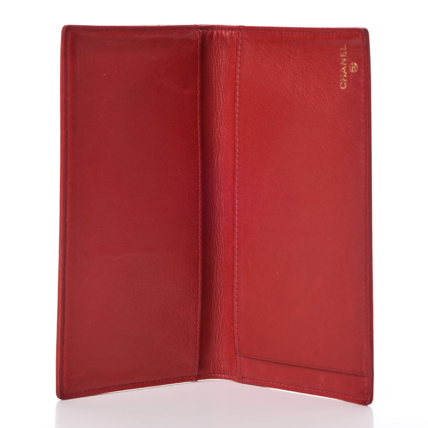 Lambskin Timeless CC Yen Wallet Red