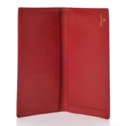 Chanel Lambskin Timeless CC Yen Wallet Red 5 of 10