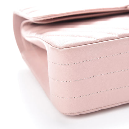Chanel Caviar Chevron Quilted Medium Double Flap Light Pink 5 of 10