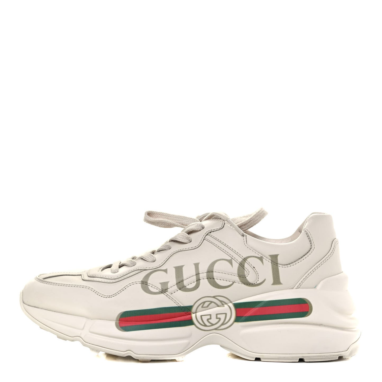 Calfskin Logo Womens Rhyton Sneakers 39 Ivory