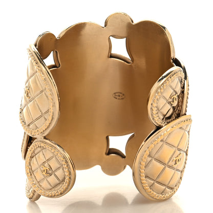 Chanel Medallion Coin CC Cuff Gold 3 of 5