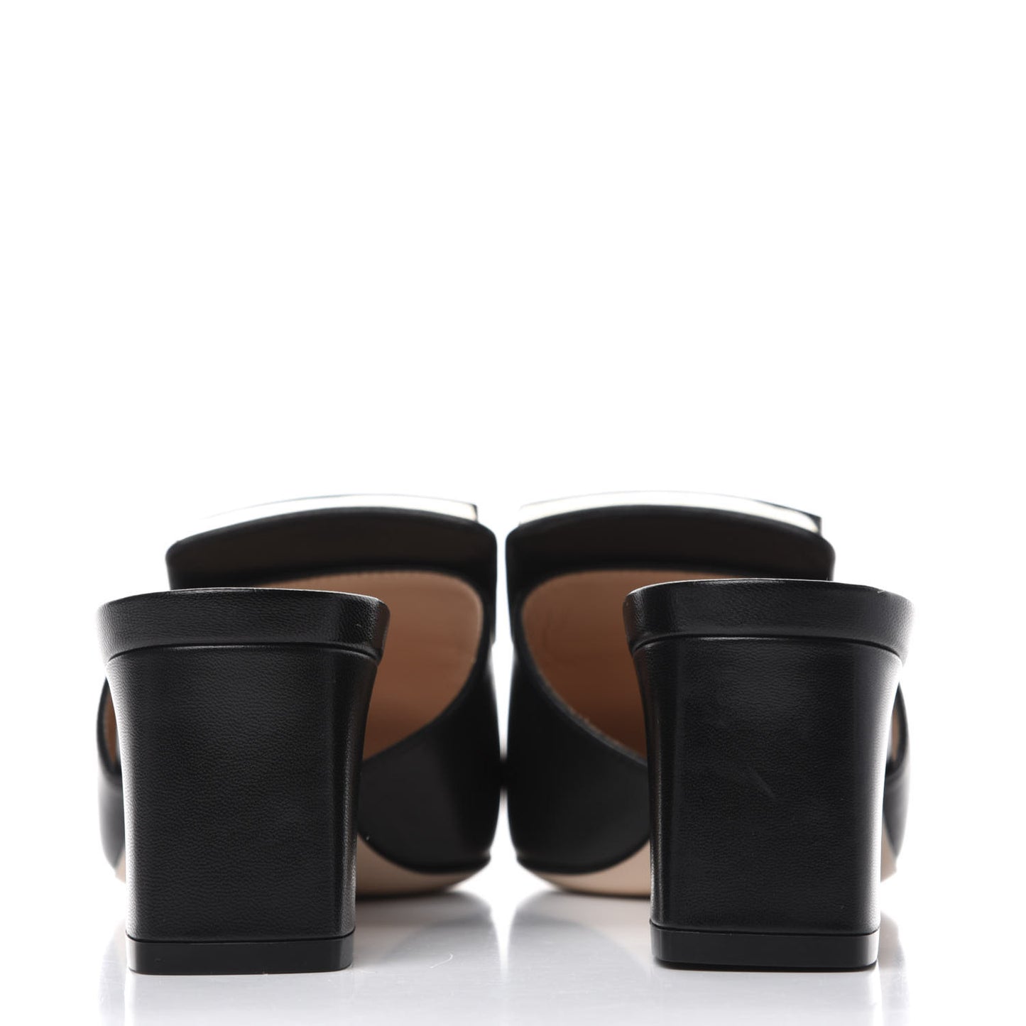 Malaga Kid Crystal Square G Madelyn Mules 36 Black