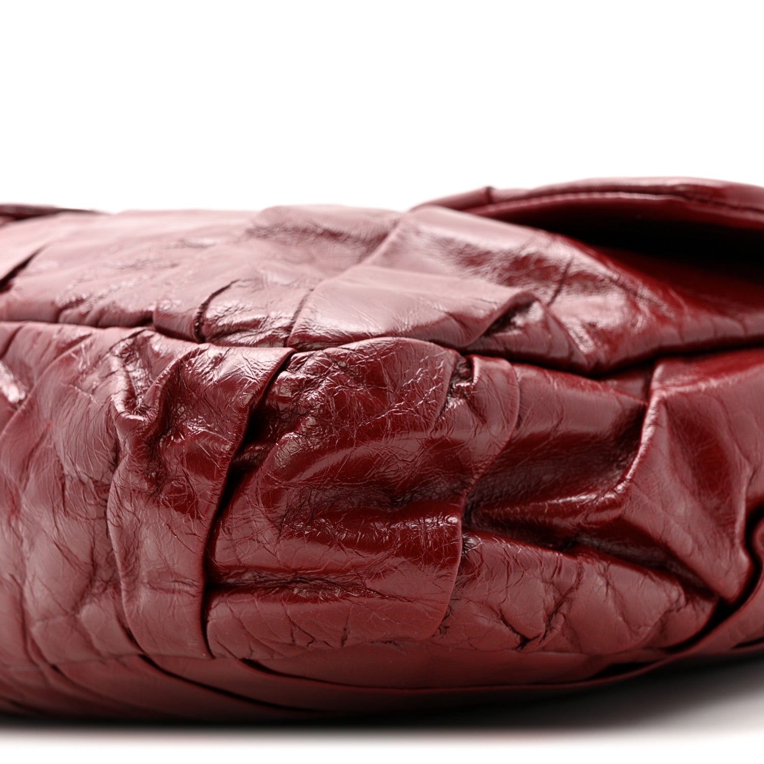 Chanel Glazed Calfskin Twisted Maxi Flap Red 10 of 13