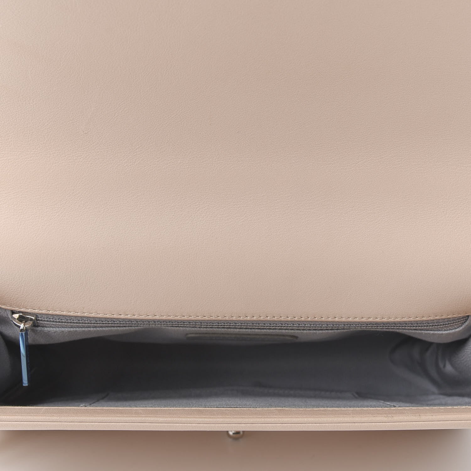 Chanel Lambskin Chevron Quilted New Medium Boy Flap Beige 5 of 9