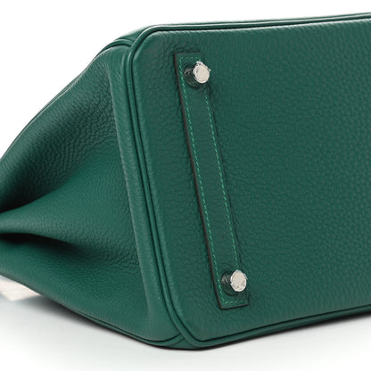 Hermes Togo Birkin 30 Malachite 7 of 8