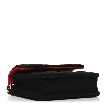 Chanel Jersey Quilted Micro Mini Flap Black 4 of 10