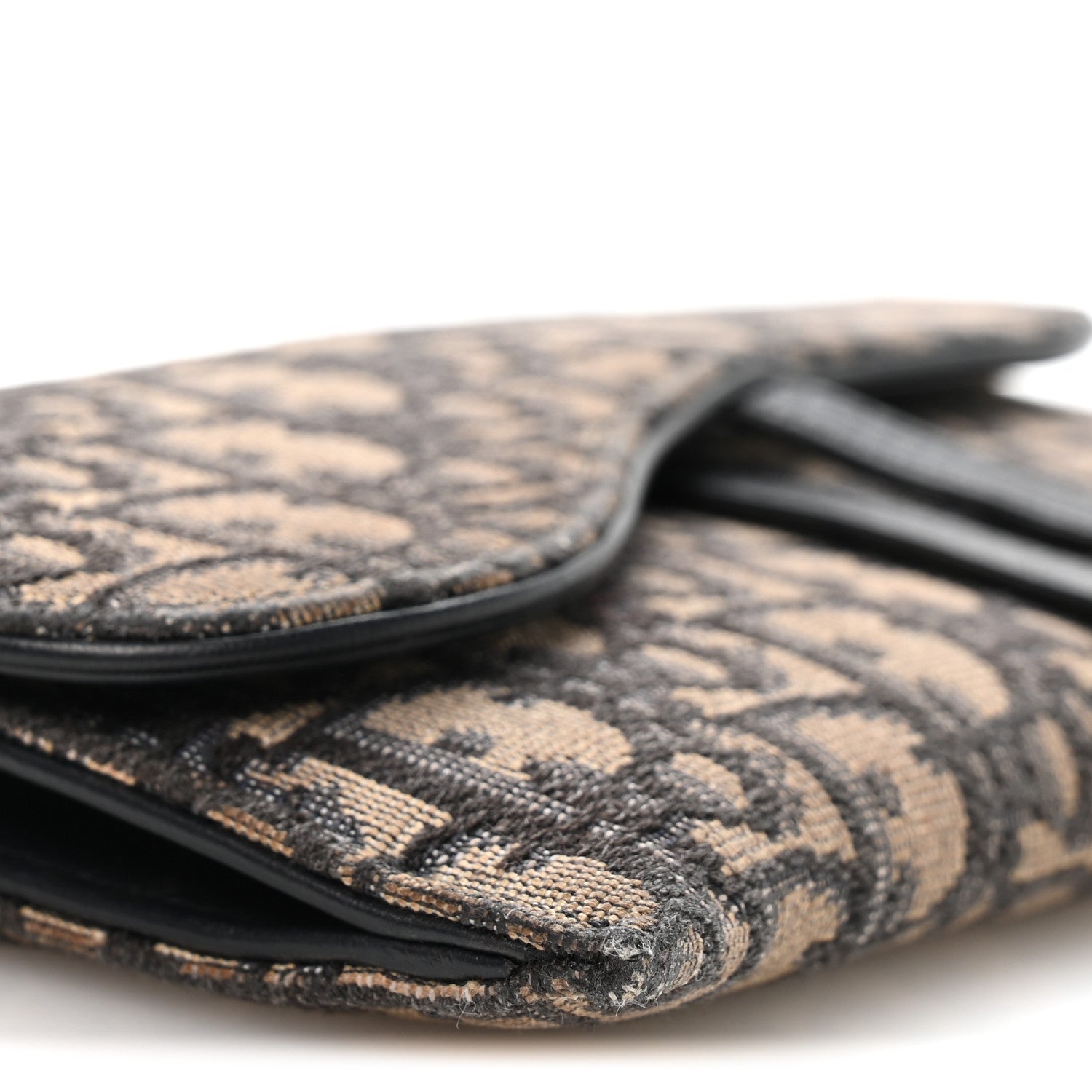 Christian Dior Oblique Saddle Chain Long Wallet Blue 1863748