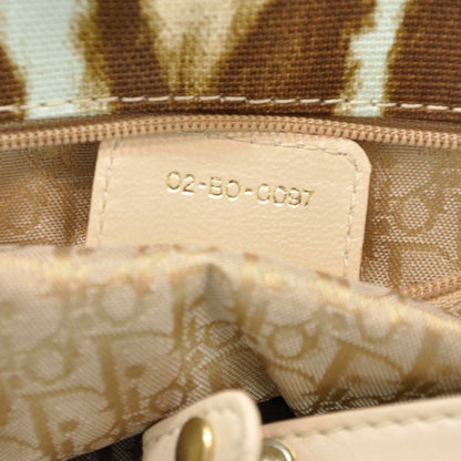 Christian Dior Canvas Leopard Print St Tropez Bag 9 of 9