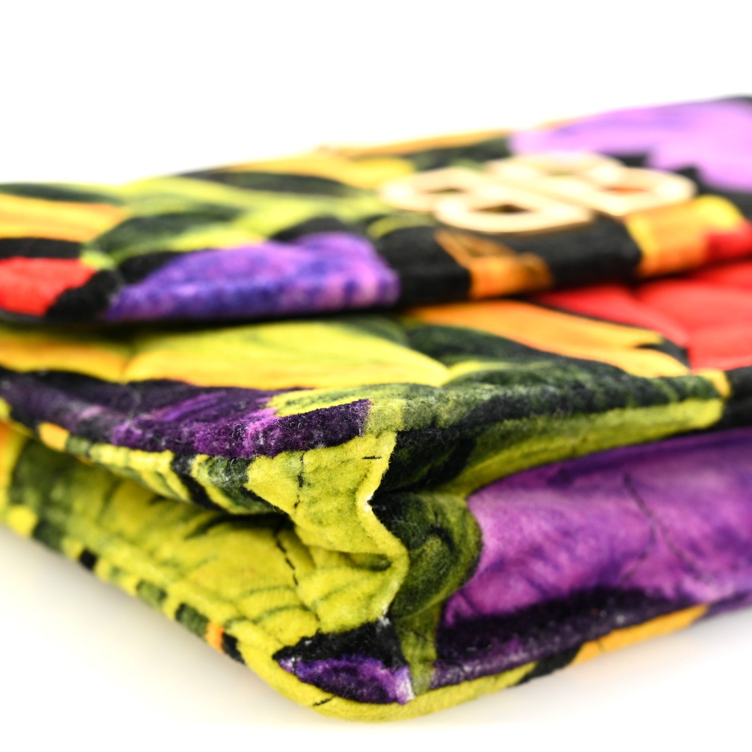 Balenciaga Velvet Floral Quilted BB Wallet On Chain Multicolor 8 of 9
