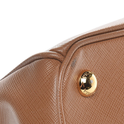 Prada Saffiano Large Galleria Double Zip Tote Caramel 13 of 15