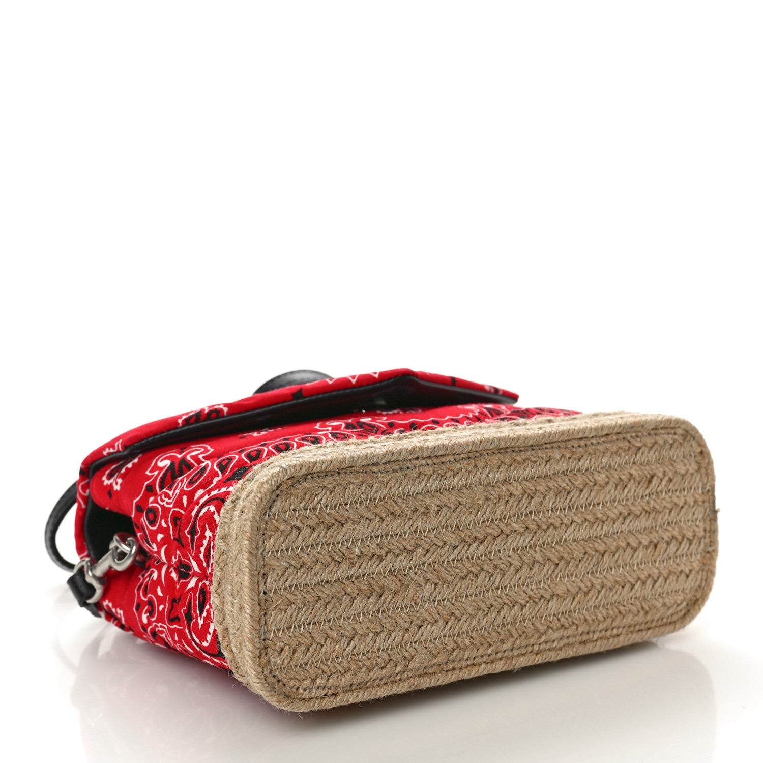 Saint Laurent Cotton Bandana Y Quilted Monogram Toy Loulou Crossbody Bag Red 4 of 11
