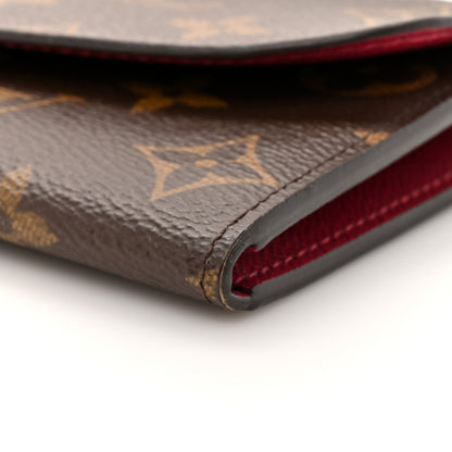 Louis Vuitton Monogram Emilie Wallet Fuchsia 8 of 9