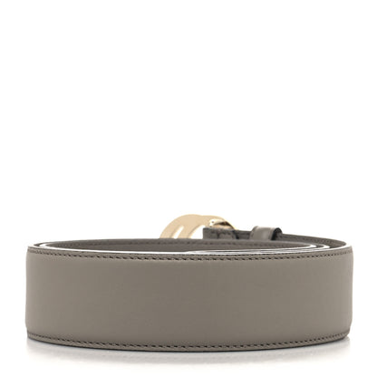 Gucci Moon Calfskin Interlocking G 37mm Belt 85 34 Storm Grey 2 of 5