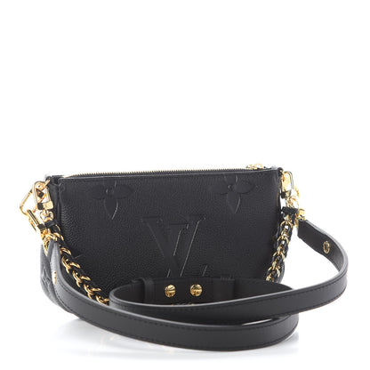 Louis Vuitton Empreinte Monogram Giant Multi Pochette Accessories Mini Pochette Black 3 of 9