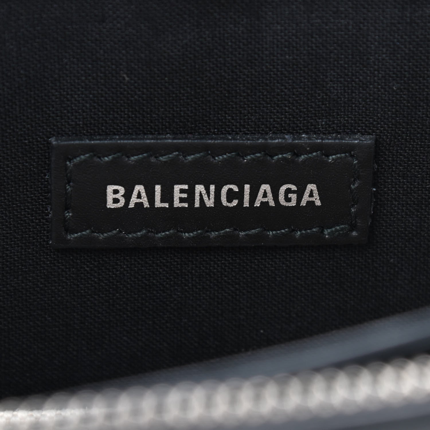 Balenciaga Cotton Canvas Pochette Crossbody Bag Black 8 of 9