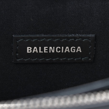 Balenciaga Cotton Canvas Pochette Crossbody Bag Black 8 of 9