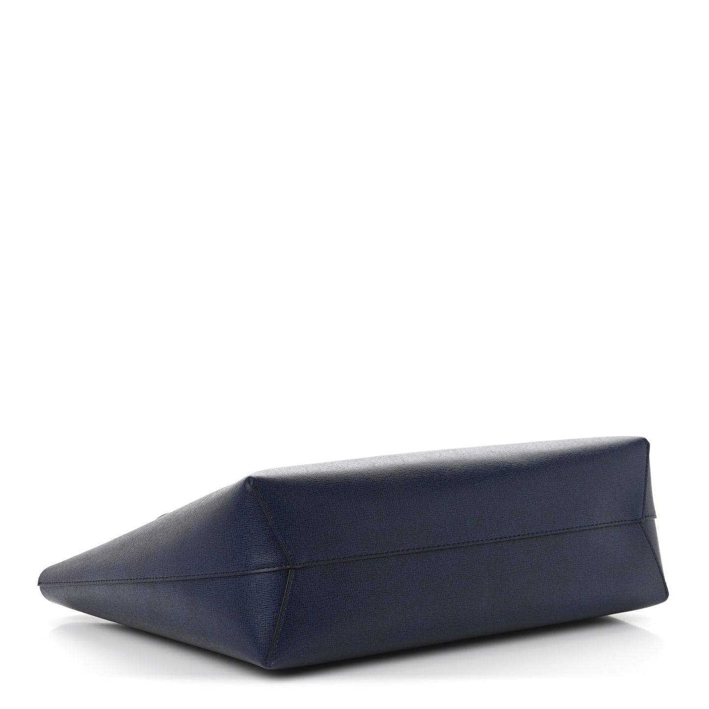 Saffiano Small Zip Tote Navy