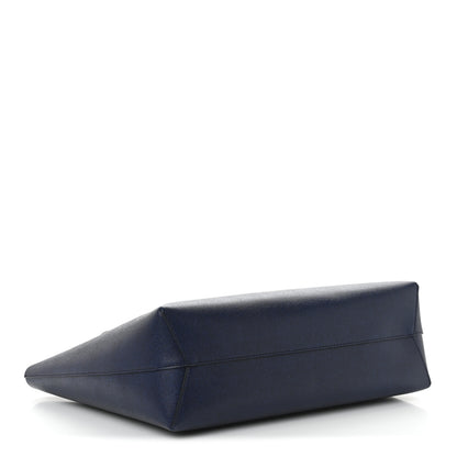 Mansur Gavriel Saffiano Small Zip Tote Navy 4 of 9