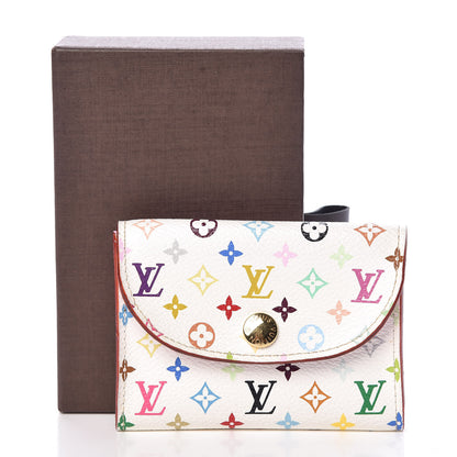 Louis Vuitton Monogram Multicolor Business Card Holder White Litchi 7 of 7
