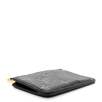 Louis Vuitton Empreinte Monogram Zipped Romy Card Holder Black 4 of 6