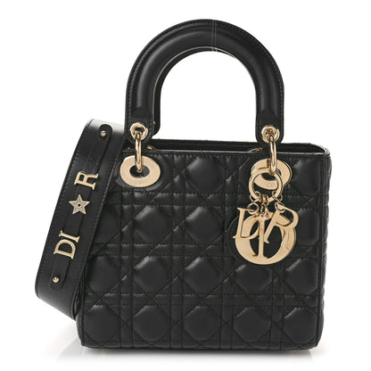 Christian Dior Lambskin Cannage Small My ABCDior Lady Dior Black 1 of 8