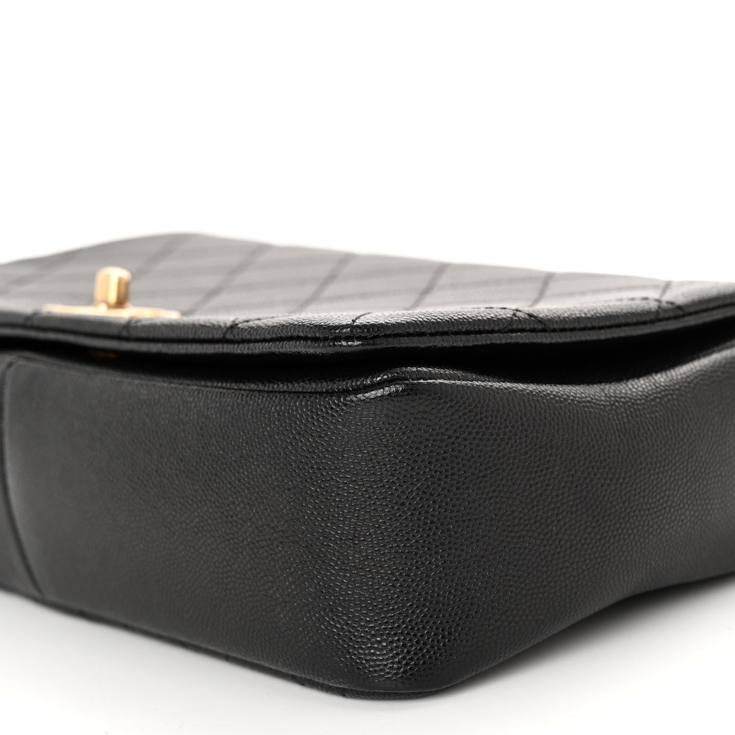 Caviar Quilted Medium Fashion Therapy Flap Bag Black