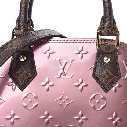 Louis Vuitton Vernis Monogram Alma BB Rose Pale Metallise 9 of 9