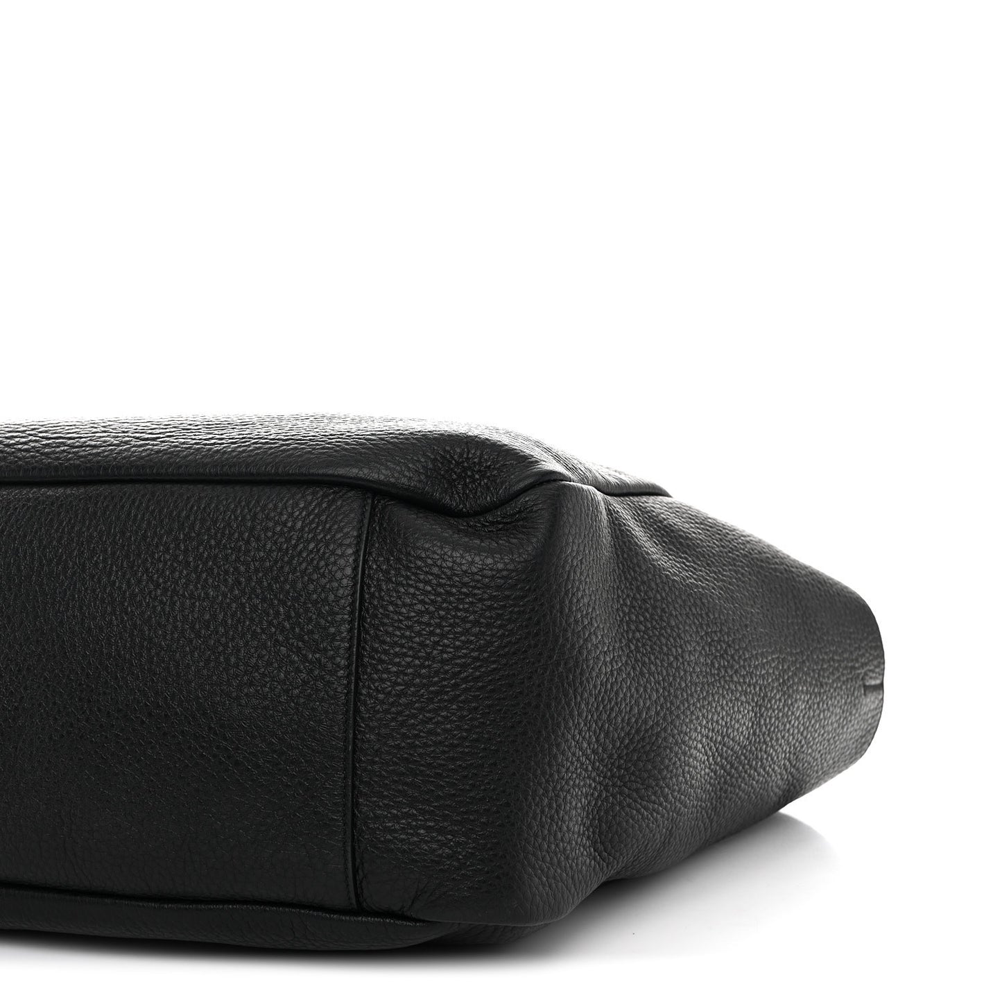 Grained Deerskin Bea Tote Black