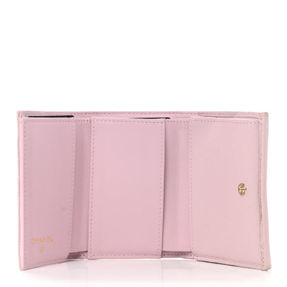 Chanel Lambskin Quilted Double Flap Wallet Light Pink 4 of 9