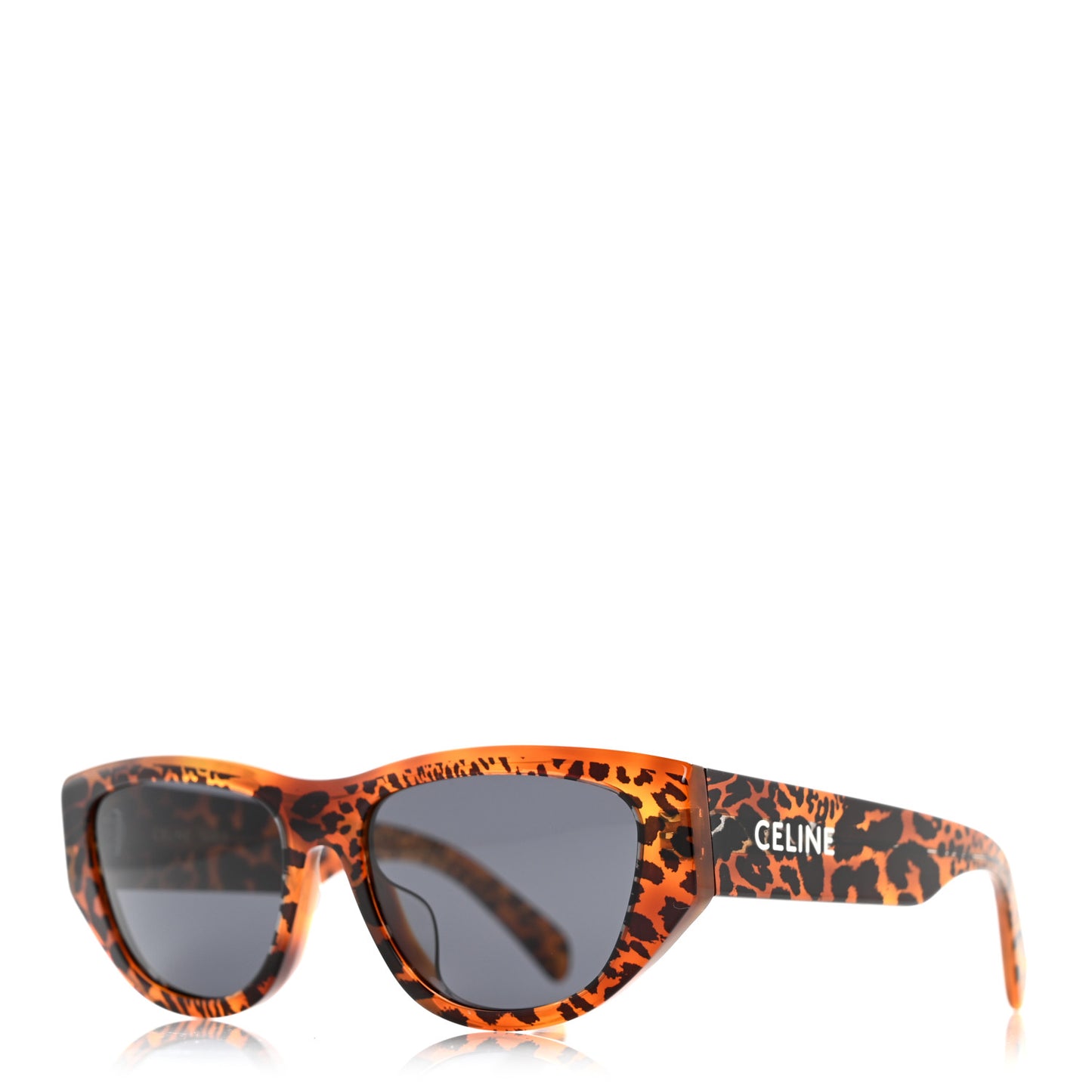 Acetate Square Sunglasses CL40278U Leopard Havana