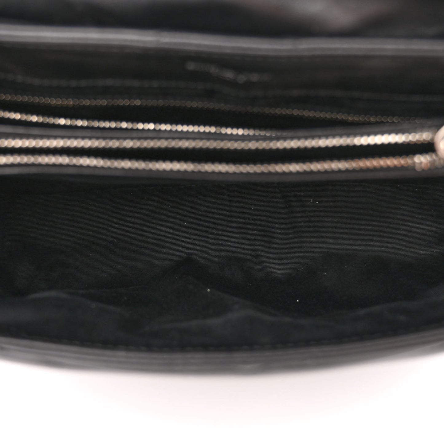 Calfskin Y Quilted Monogram Medium Loulou Chain Satchel Black