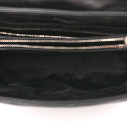 Saint Laurent Calfskin Y Quilted Monogram Medium Loulou Chain Satchel Black 5 of 13