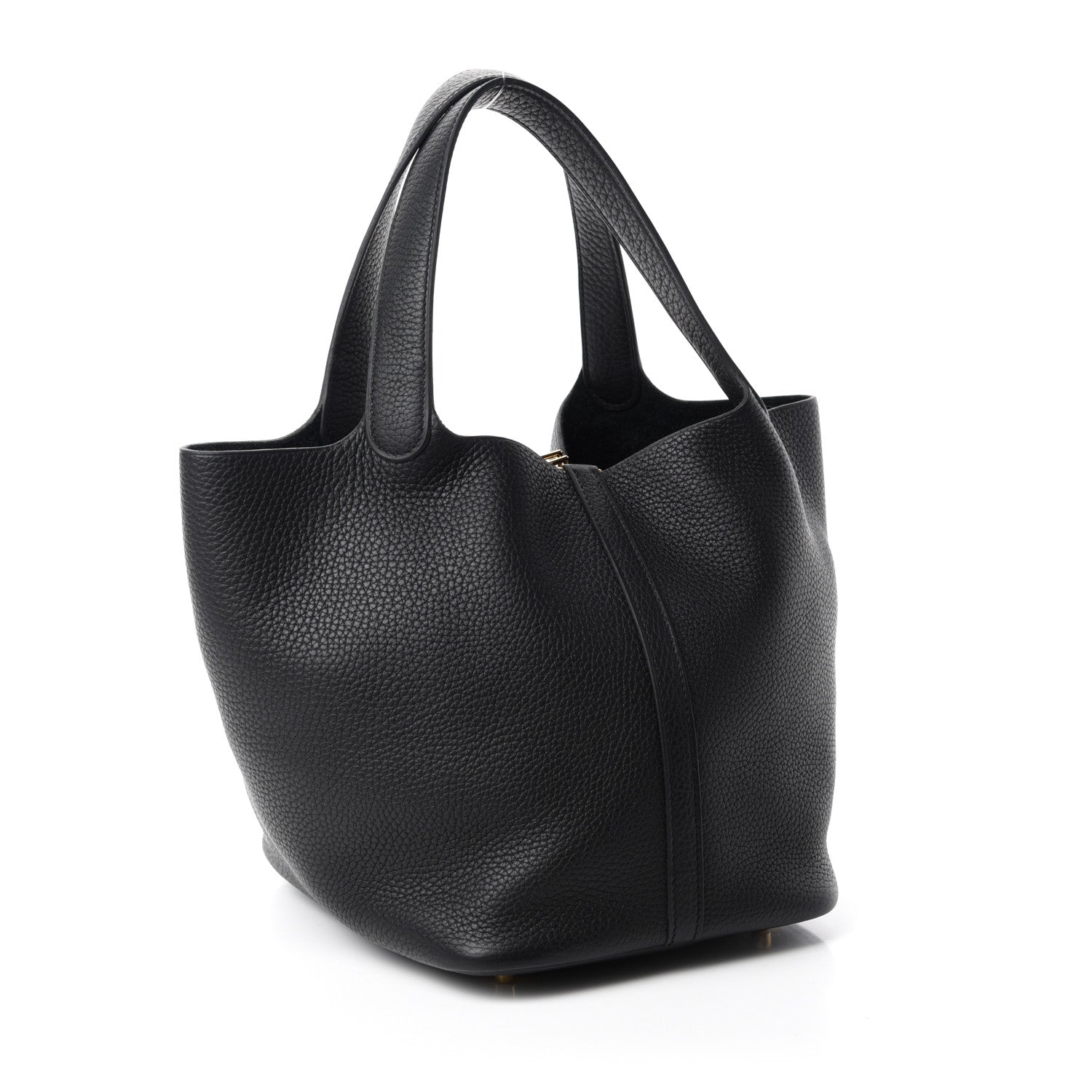 Hermes Taurillon Clemence Picotin Lock 22 MM Black 3 of 10