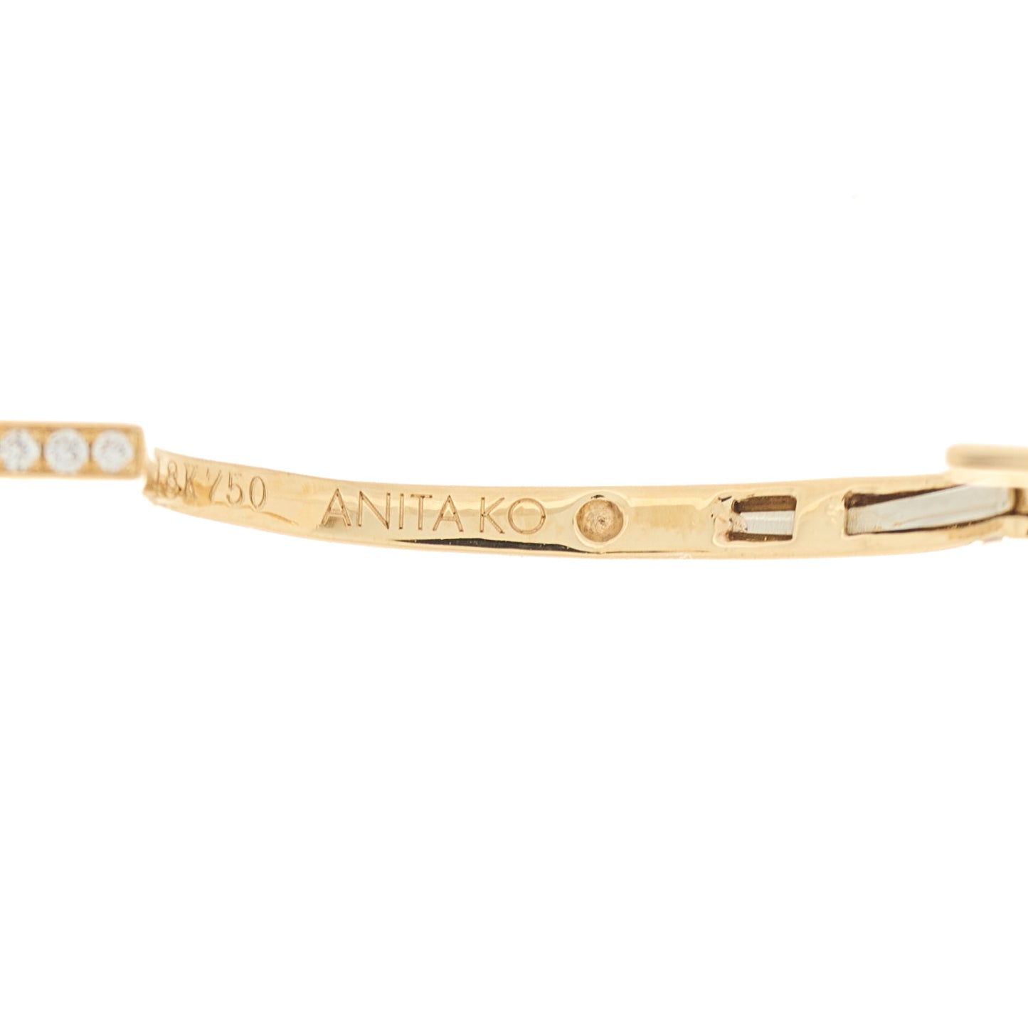 18K Yellow Gold Diamond Arrow Single Earring