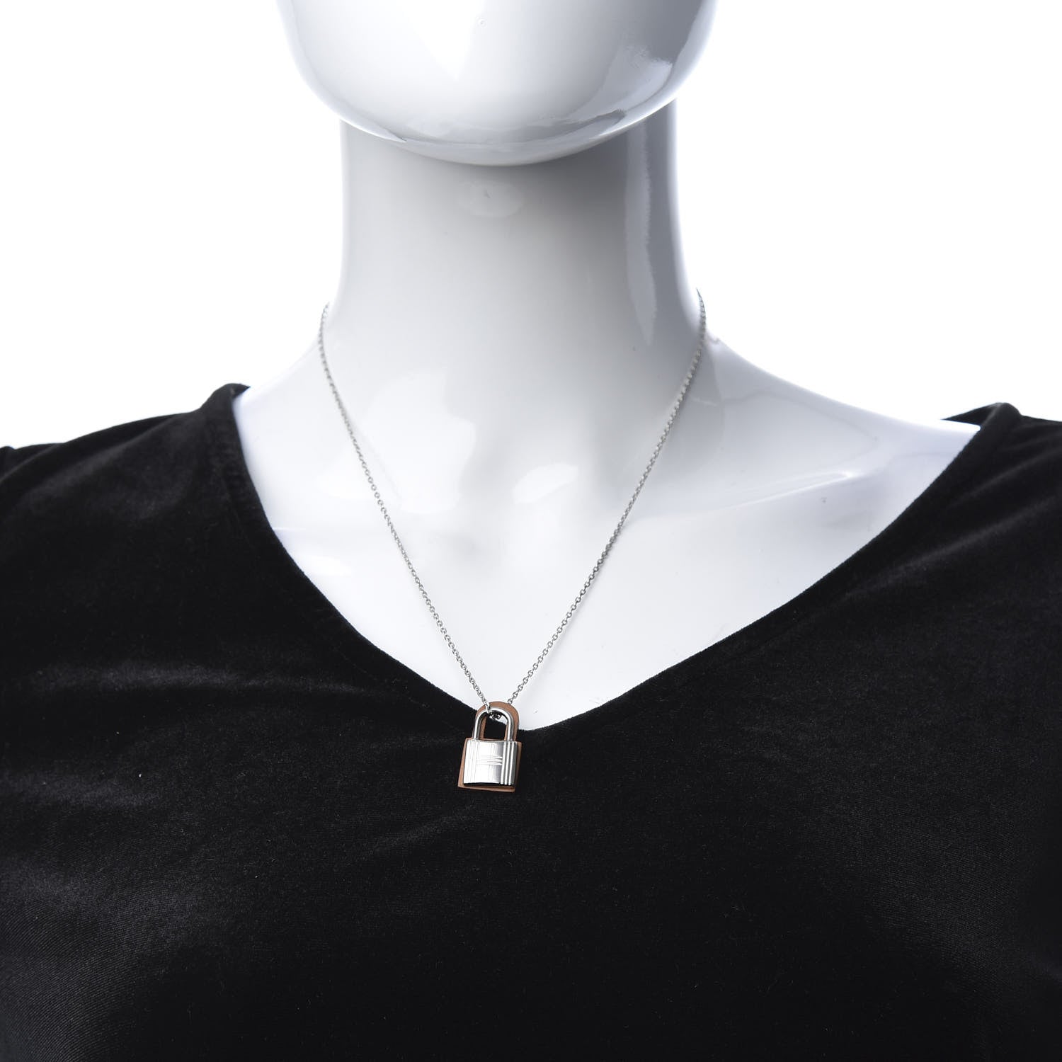 Hermes Swift O'Kelly Pendant Necklace Gold 2 of 7