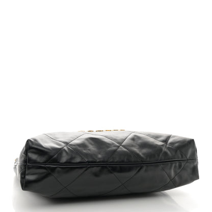 Chanel Shiny Calfskin Quilted Chanel 22 Black 4 of 10