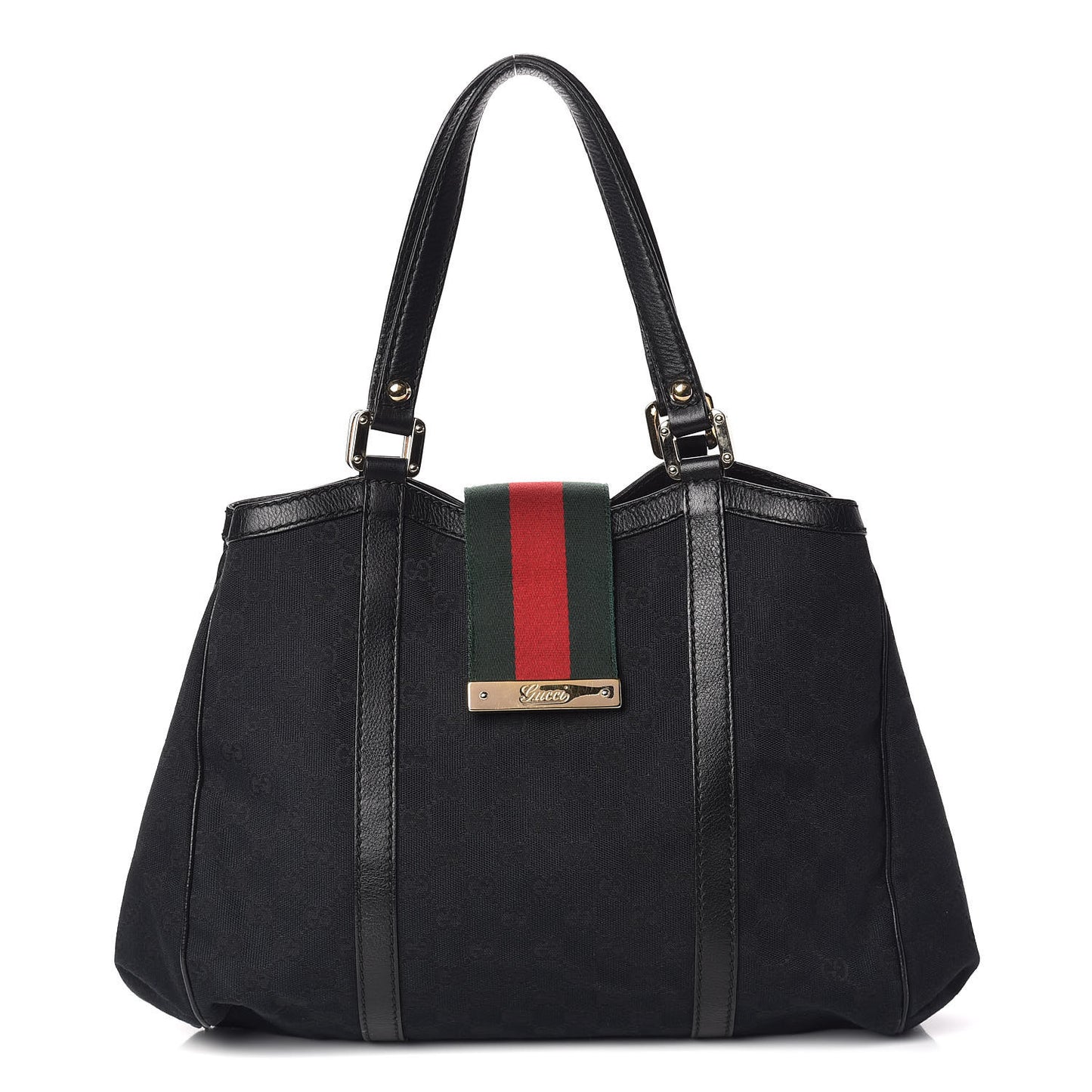 Monogram Web Large New Ladies Hobo Black