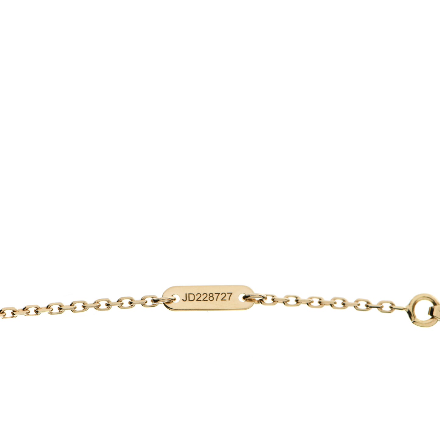 18K Yellow Gold Mother of Pearl Sweet Alhambra Pendant Necklace